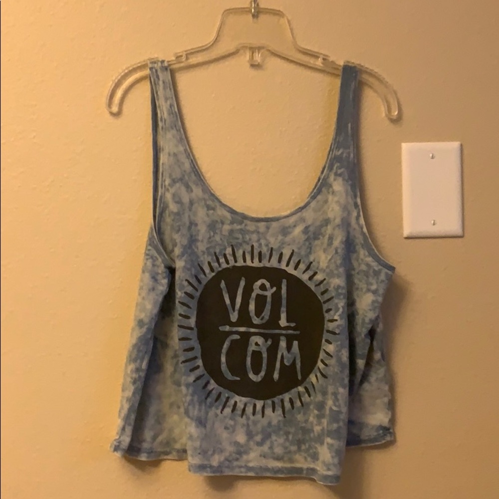 VOLCOM TIE DYE BLUE TANK🦋